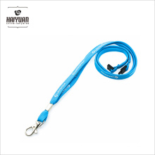 Vente en gros Cordon en coton personnalisable Lanyard en polyester avec pince métallique